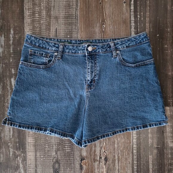 Wild Fable Women's High-rise Midi Jean Short Size 14R - Picture 1 of 7